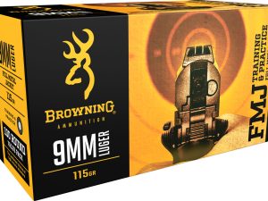 Browning Ammo FMJ Value Pack 9mm Luger 115gr Full Metal Jacket 100 Per Box