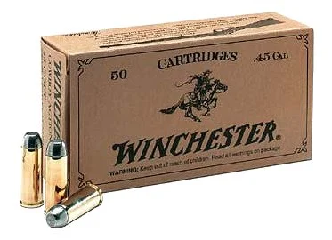 Winchester Ammunition, USA, 44-40 Win, 225 Grain, Cowboy Action, Lead Flat Nose, 50 Round Box