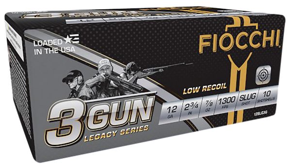 Fiocchi 3-Gun Match Legacy 12 Gauge 2.75" Slug 10 Rounds