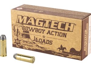 Magtech, Cowboy, 45 Colt, 250 Grain, Lead Flat Nose, 50 Round Box
