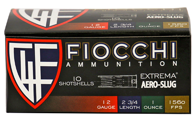 Fiocchi Ammunition, Aero Slug, 12 Gauge, 2.75", Slug, Hi-Velocity, 10 Round Box